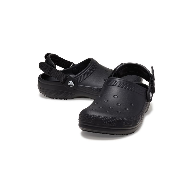 Zueco-Work-Clog-Antideslizante-Negro-Crocs