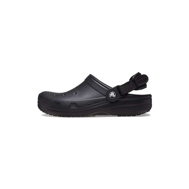 Zueco-Work-Clog-Antideslizante-Negro-Crocs