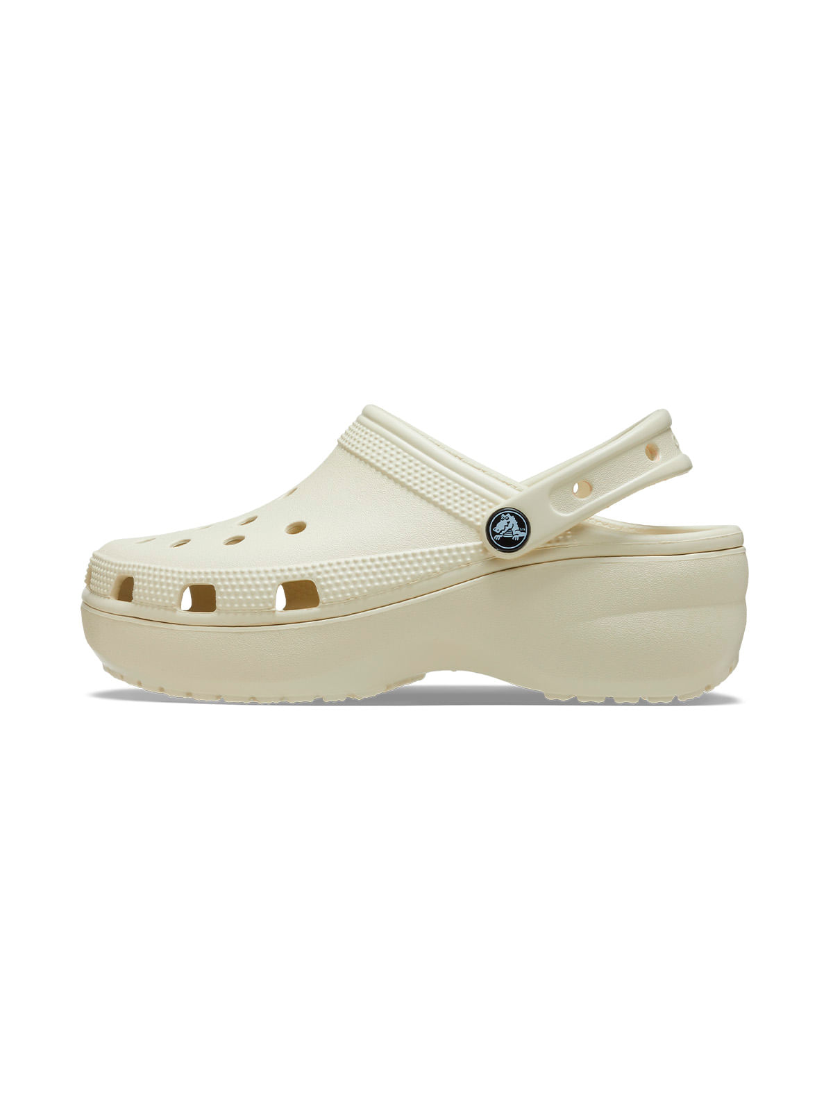 Zueco Classic Platform Beige Crocs