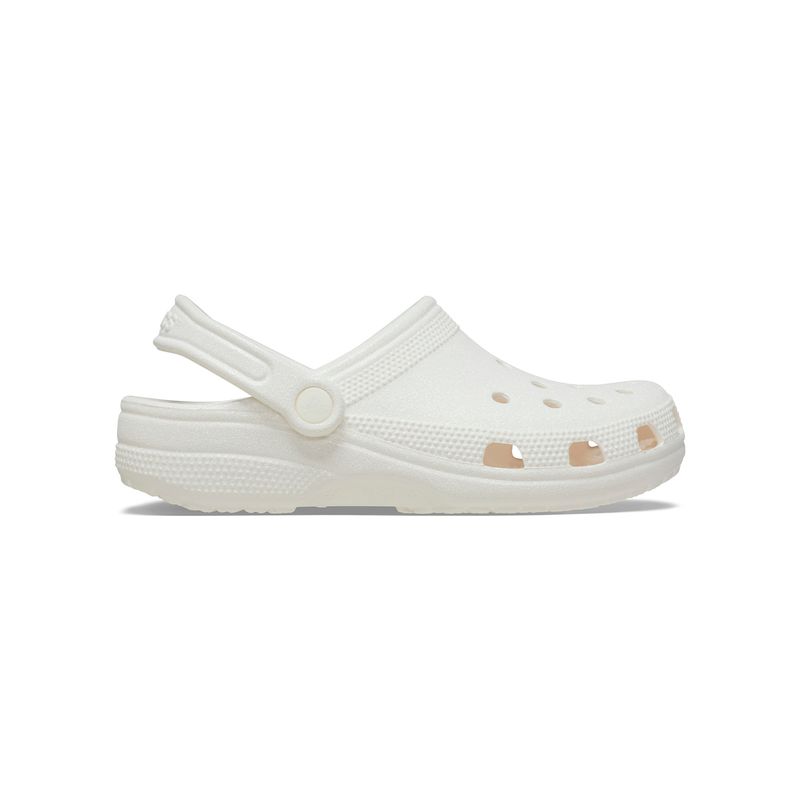 Zueco-Classic-Glitter-Blanco-Crocs