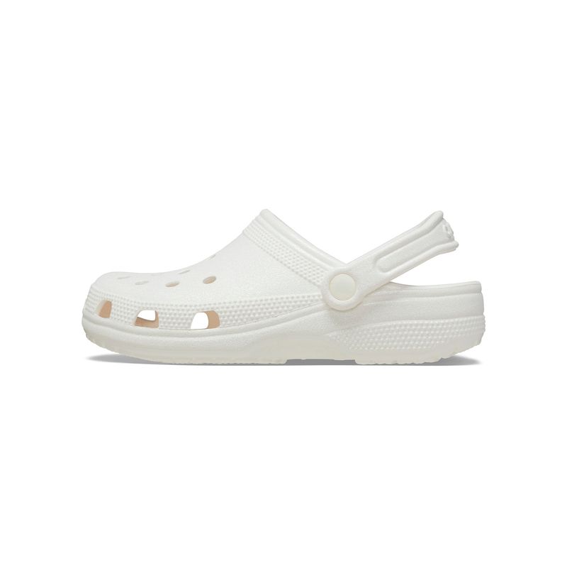 Zueco-Classic-Glitter-Blanco-Crocs