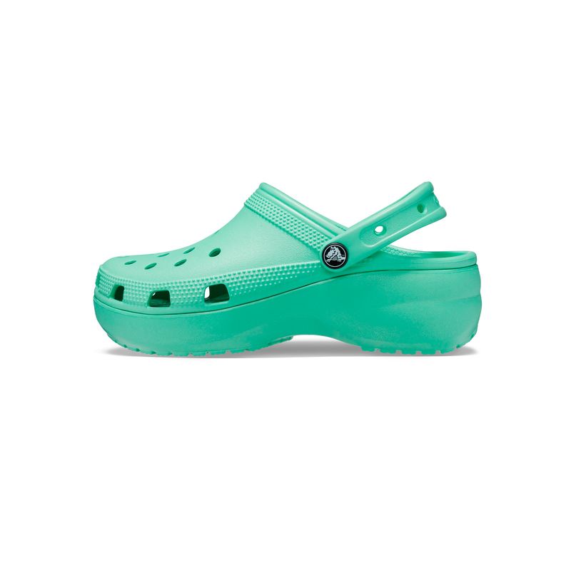 Zueco-Classic-Platform-Verde-Crocs