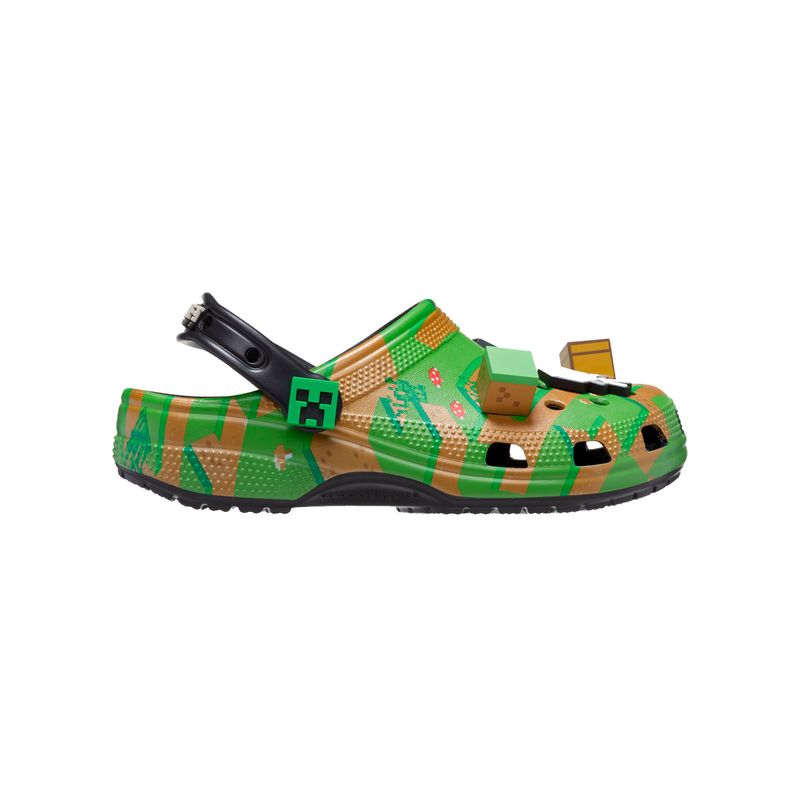 Zueco-Classic-Clog-Minecraft-Elevated-Multicolor-Crocs