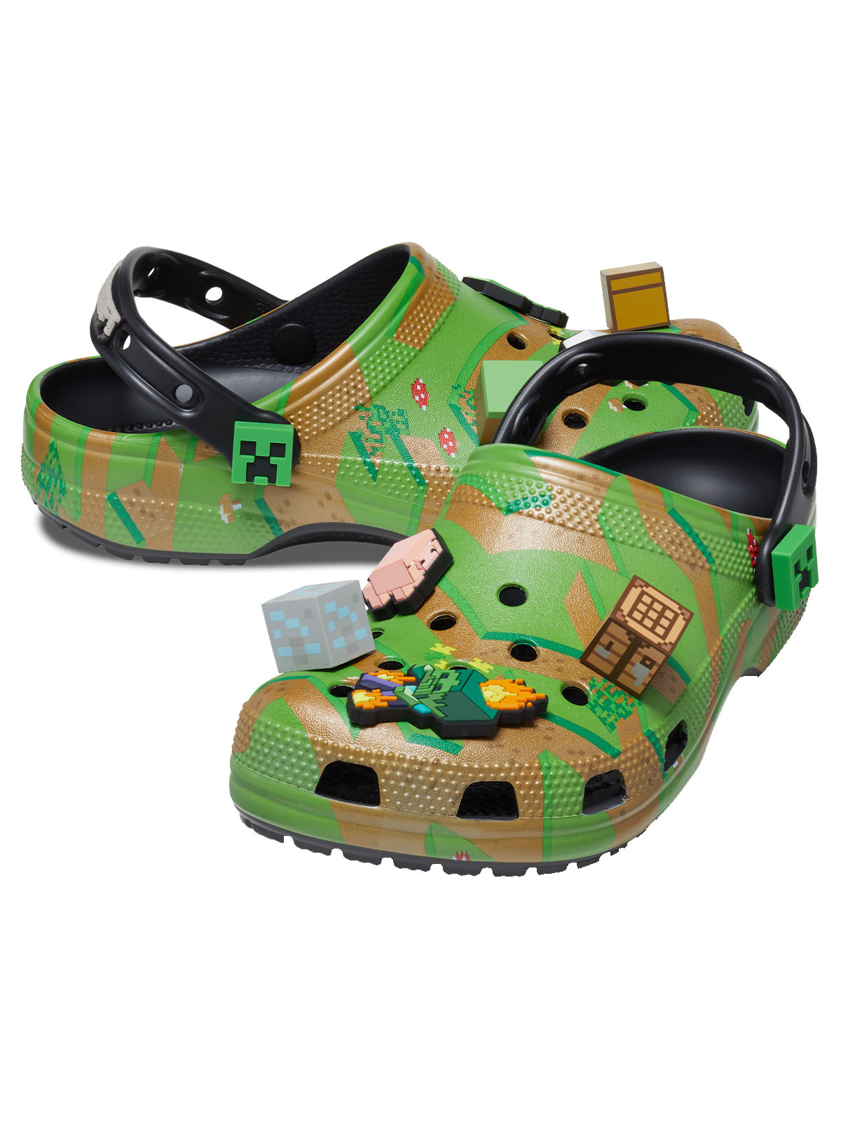 Zueco Classic Clog Minecraft Elevated Multicolor Crocs