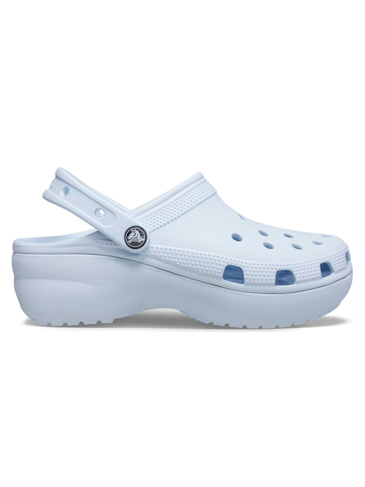 Zueco Classic Platform Celeste Crocs