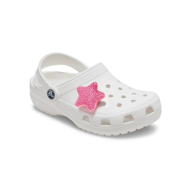 Jibbitz-Estrella-Brillante-Fluffy-Rosada-Crocs