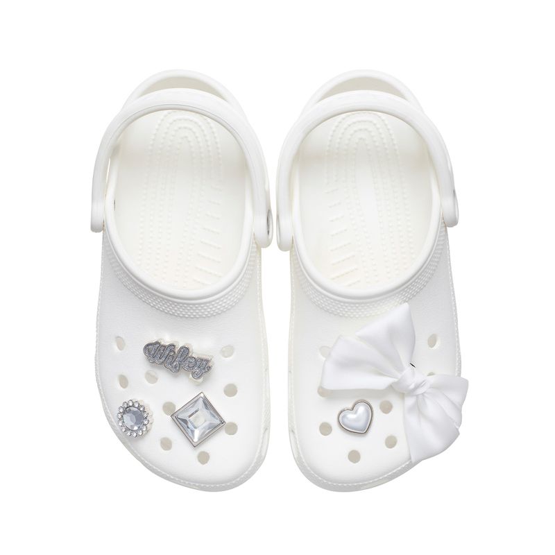 Jibbitz-Blanco-Con-Platedo-Pack-De-5-Crocs