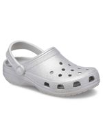 Zueco-Classic-Glitter-Plateado-Crocs