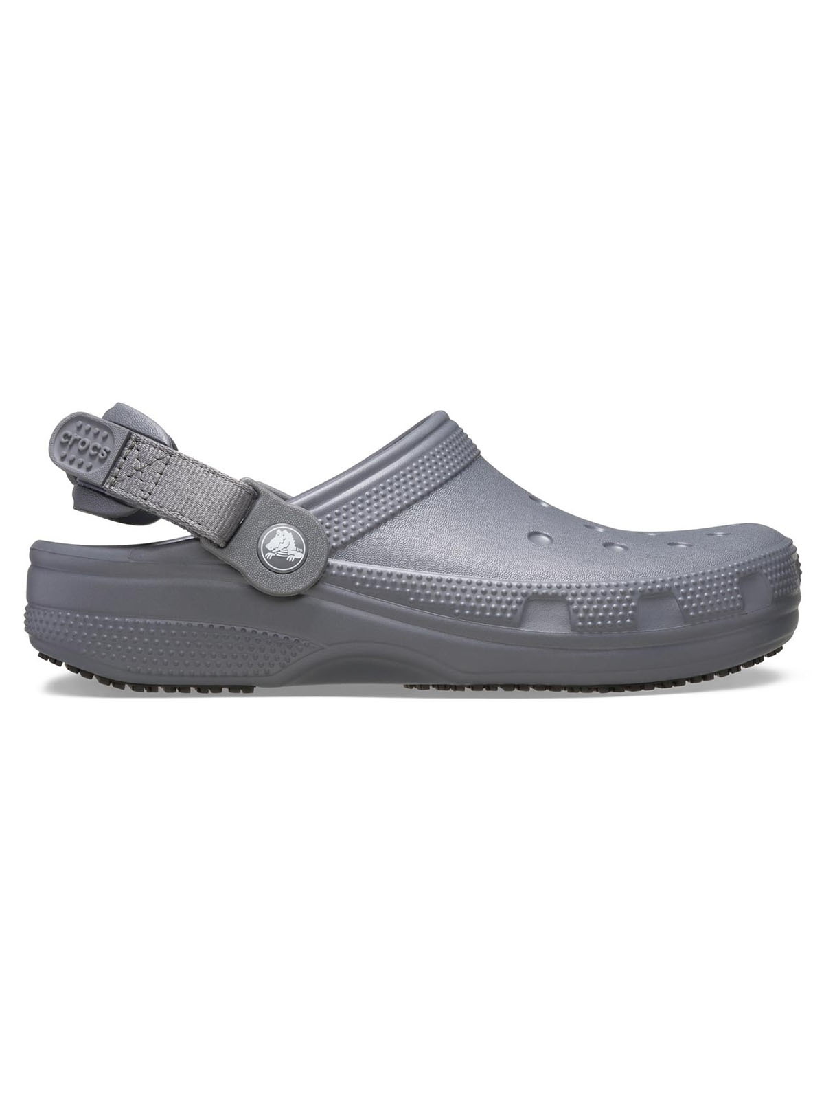 Zueco Work Clog Antideslizante Gris Crocs