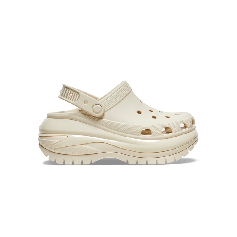 Zueco Mujer Mega Crush Beige Crocs