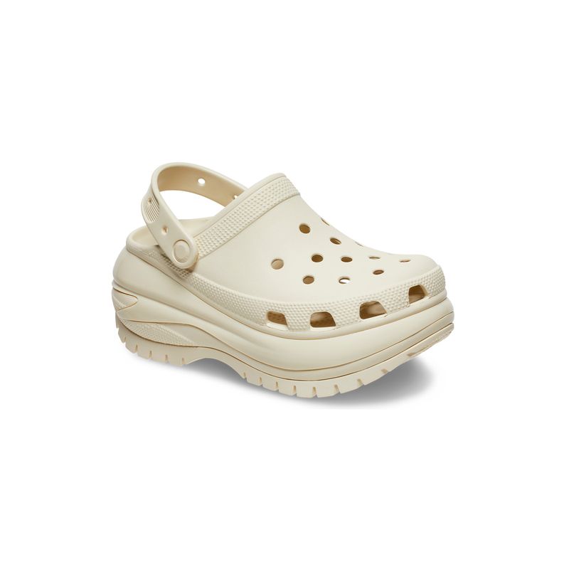 Zueco Mujer Mega Crush Beige Crocs
