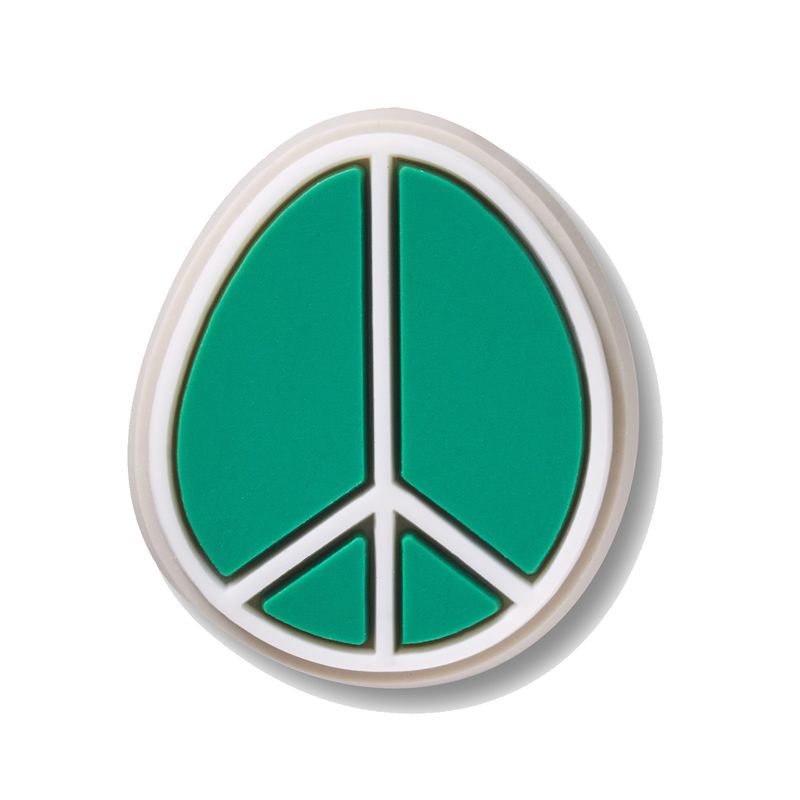 Jibbitz Símbolo Paz y Amor Verde Crocs