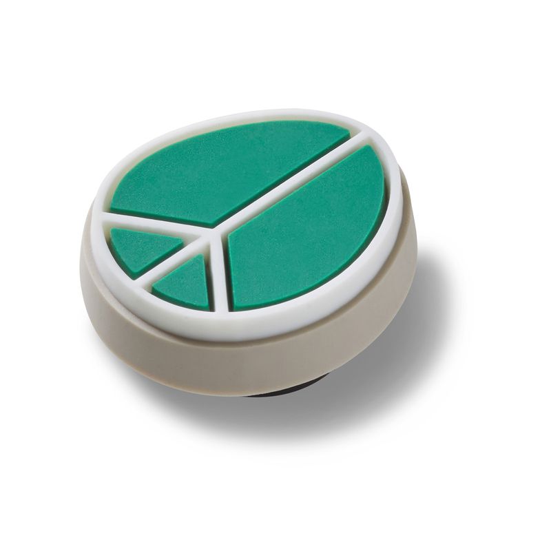 Jibbitz Símbolo Paz y Amor Verde Crocs