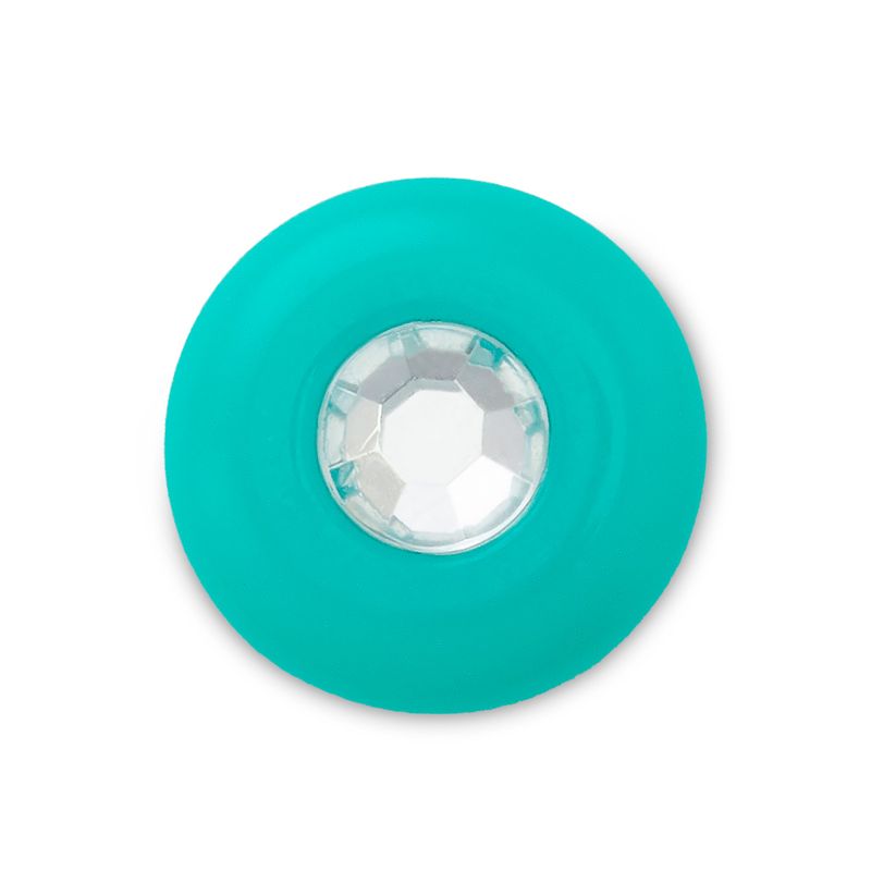 Jibbitz Gema Turquesa Acrílica Celeste Crocs