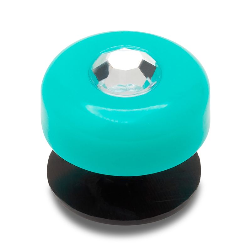 Jibbitz Gema Turquesa Acrílica Celeste Crocs