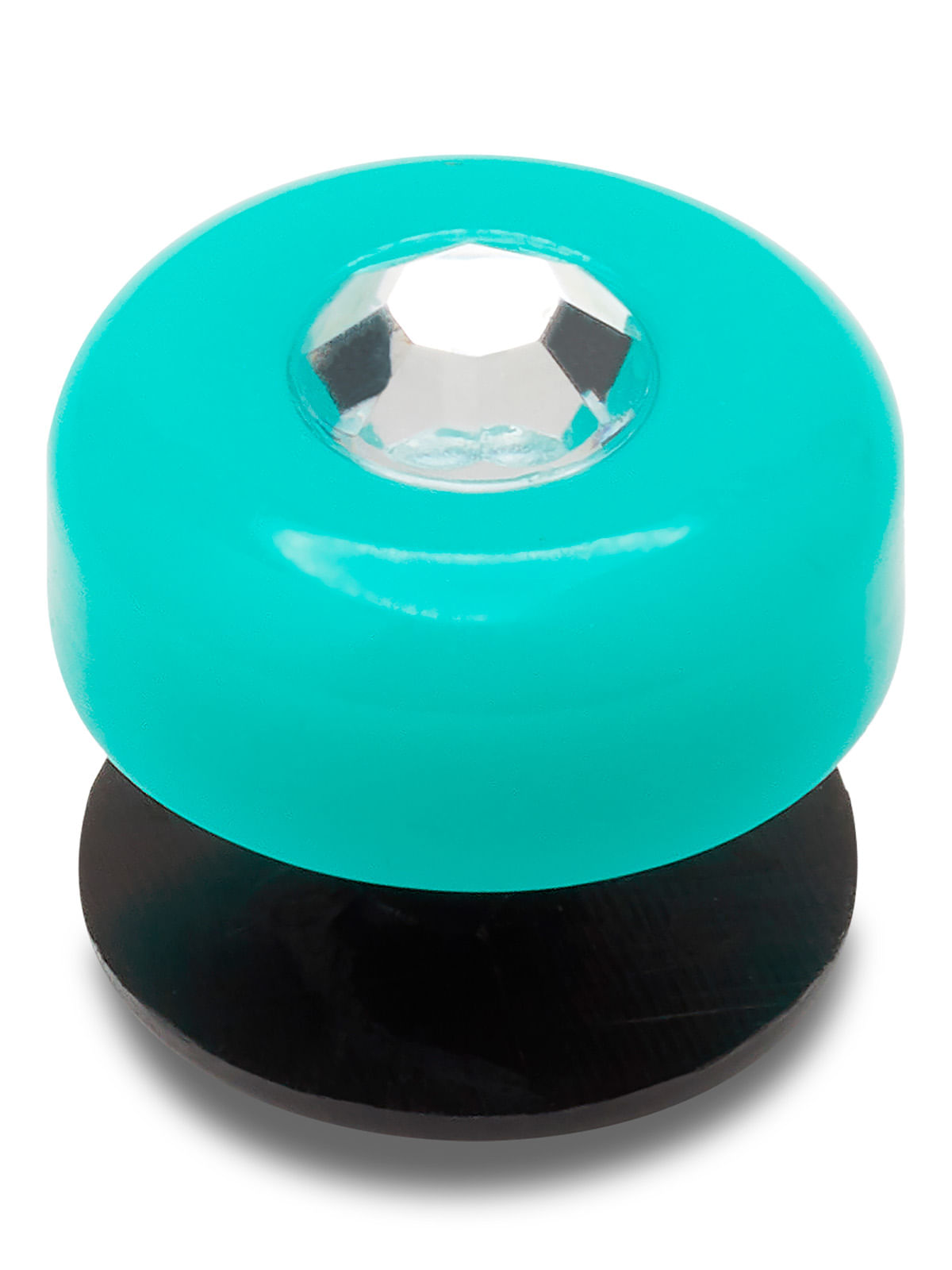 Jibbitz Gema Turquesa Acrílica Celeste Crocs