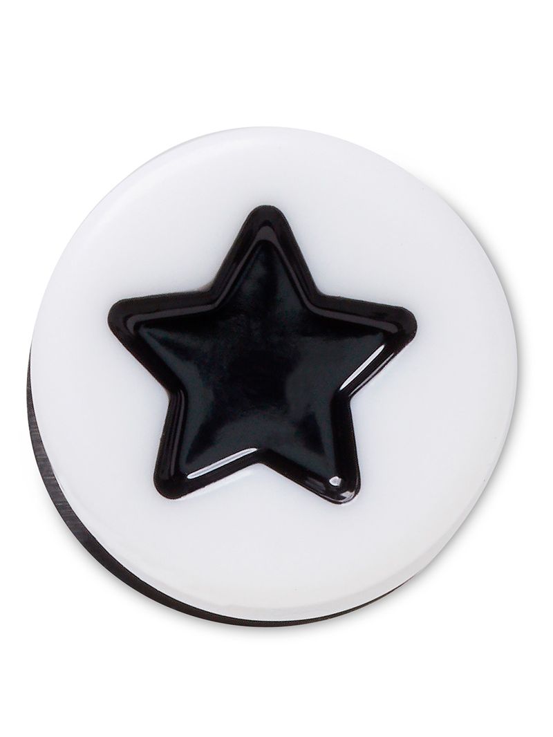 Jibbitz-Estrella-Negra-3d-Blanco-Crocs