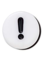 Jibbitz-Simbolo-De-Exclamacion-Blanco-Crocs