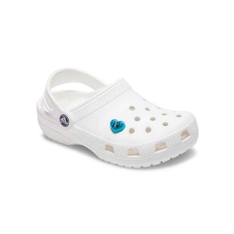 Jibbitz-Corazon-Celeste-Glitter-Celeste-Crocs