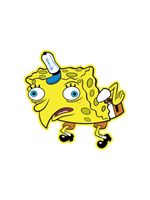 Jibbitz-Bob-Esponja-Curioso-Amarillo-Crocs