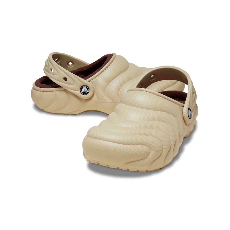 Zueco-Unisex-Lined-Overpuff-Beige-Crocs