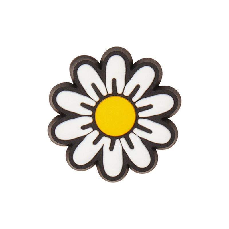 Jibbitz Flor Margarita Blanco Crocs