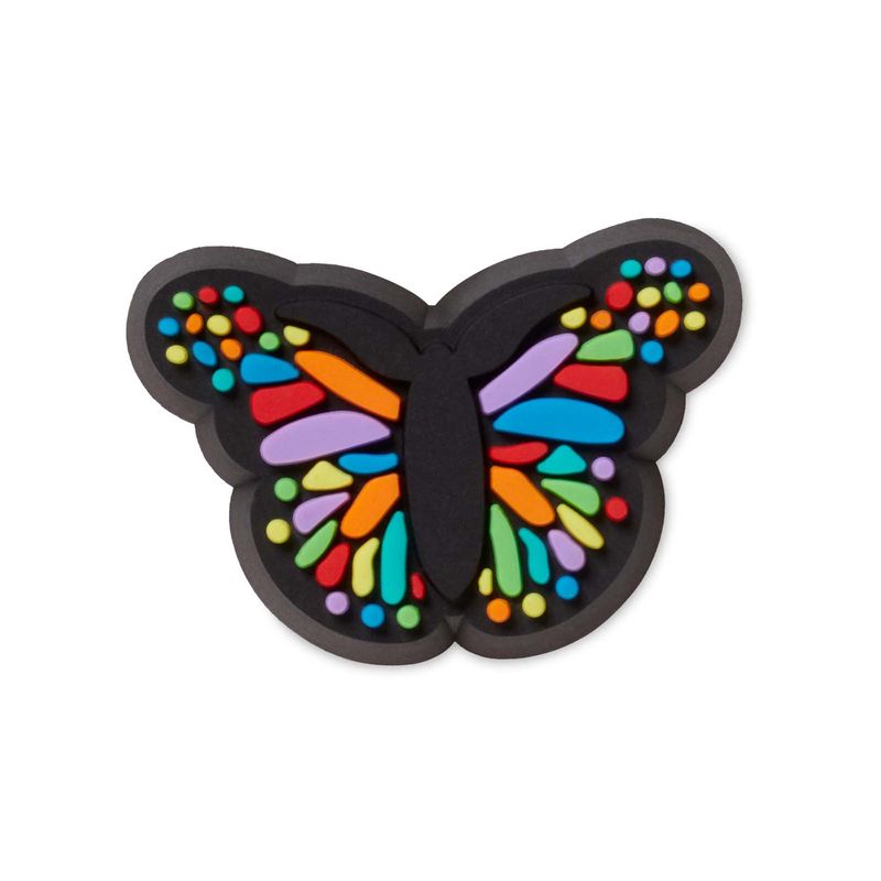 Jibbitz-Pequeña-Mariposa-De-Negro-Crocs