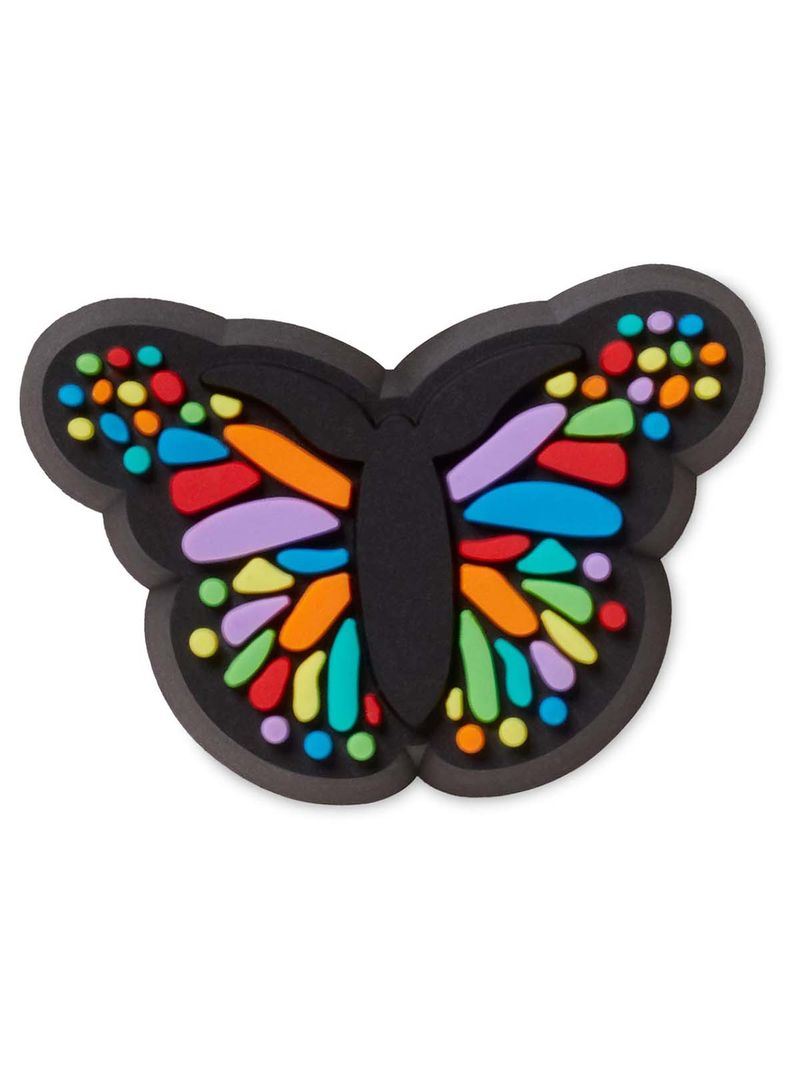 Jibbitz-Pequeña-Mariposa-De-Negro-Crocs