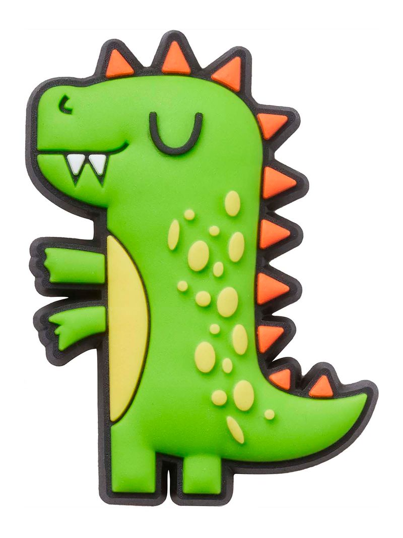 Jibbitz-Dinosaurio-Verde-Verde-Crocs