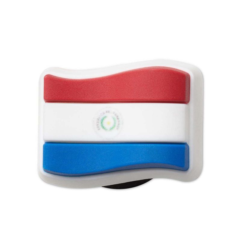 Jibbitz Bandera Paraguay Blanco Crocs
