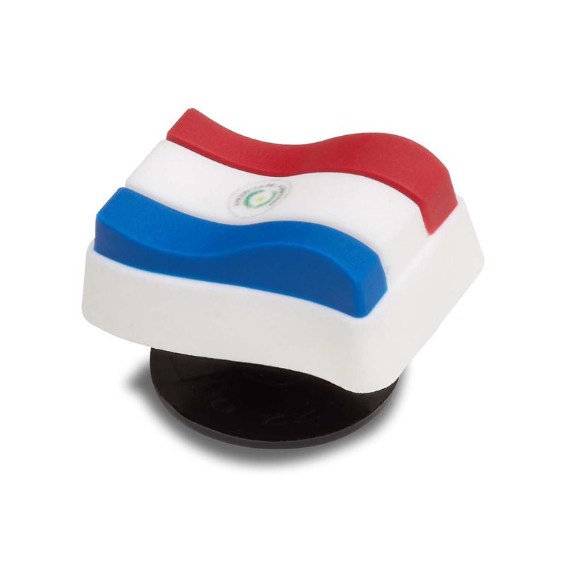 Jibbitz Bandera Paraguay Blanco Crocs