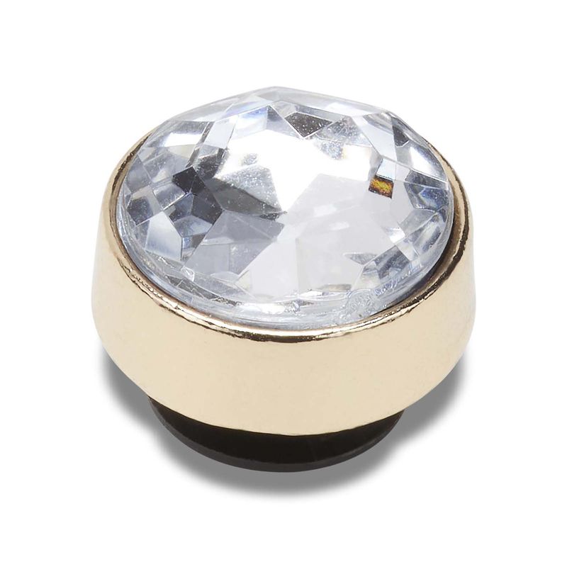 Jibbitz Gema Oro Claro Dorado Metalizado Crocs