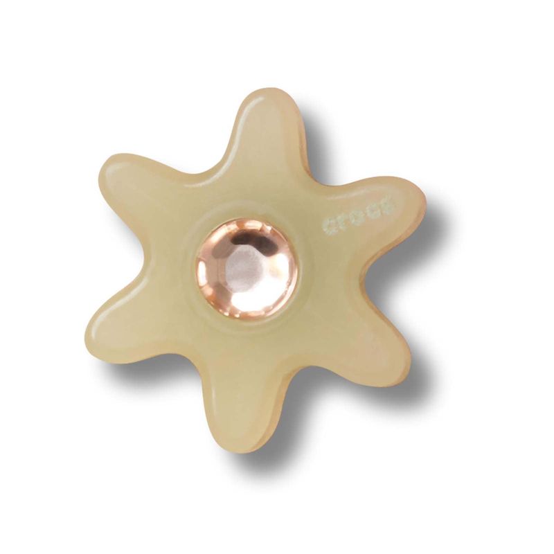 Jibbitz Flor Con Brillo Amarilla Crocs