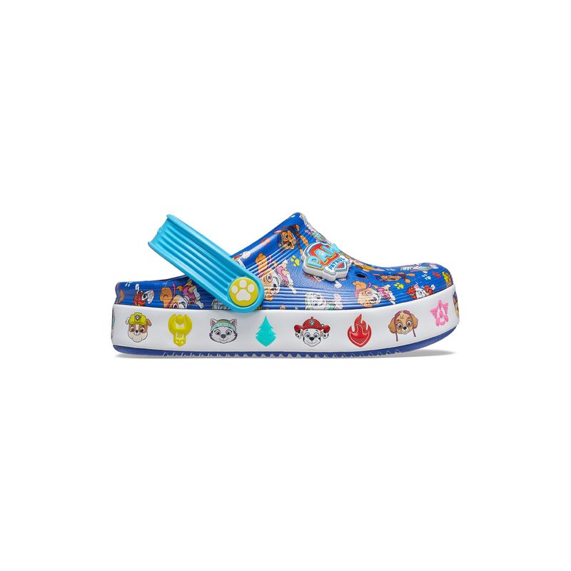 Zueco Unisex Toodler Paw Patrol Off Court Clog Azul Crocs