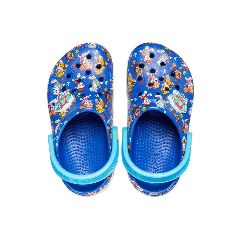 Zueco Unisex Toodler Paw Patrol Off Court Clog Azul Crocs