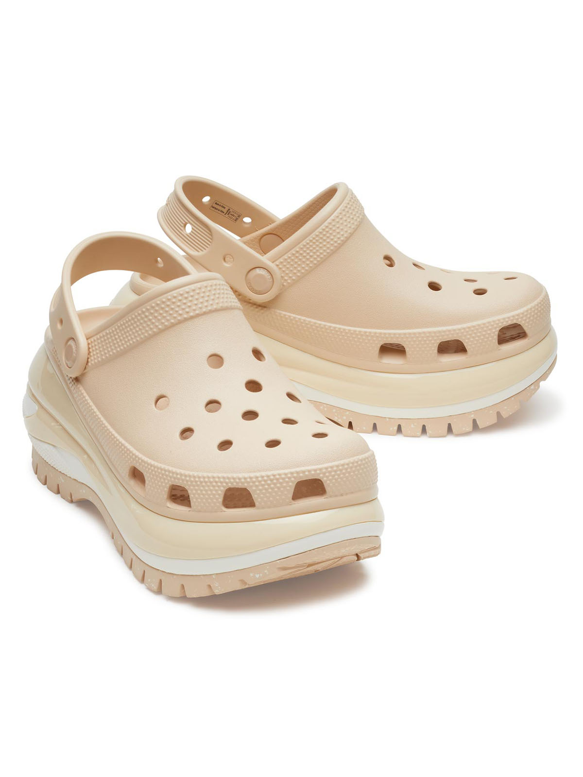 Zueco Unisex Mega Crush Beige Crocs