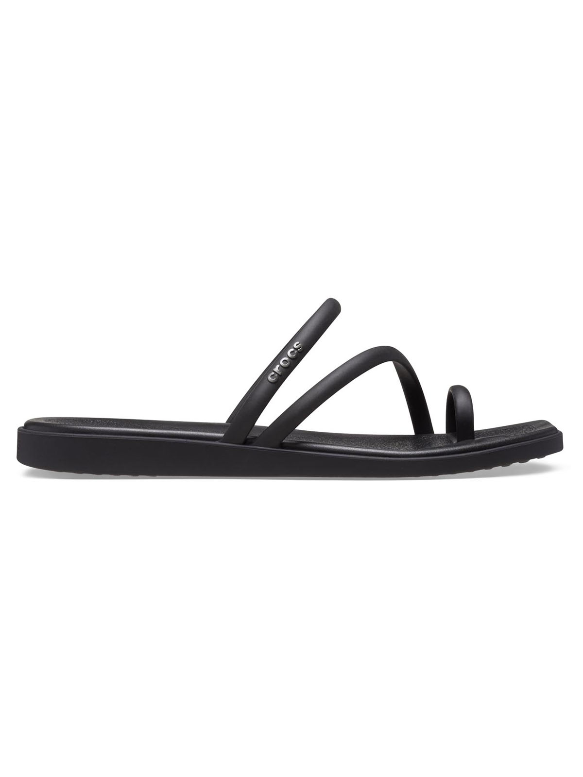 Sandalia Mujer Miami Toe Loop Negro Crocs