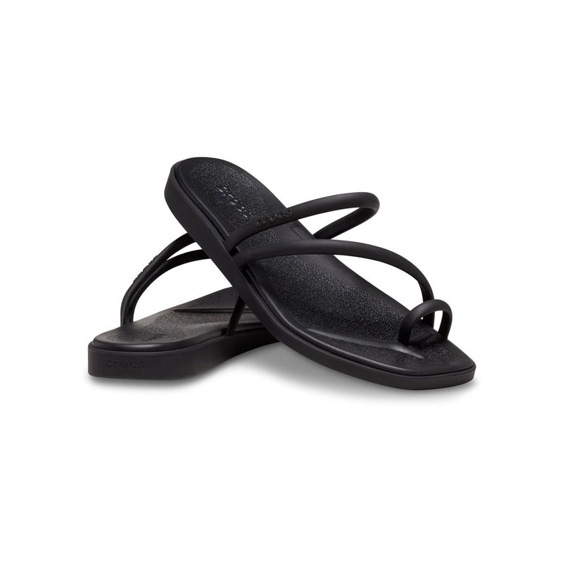 Sandalia Mujer Miami Toe Loop SDL Negro Crocs