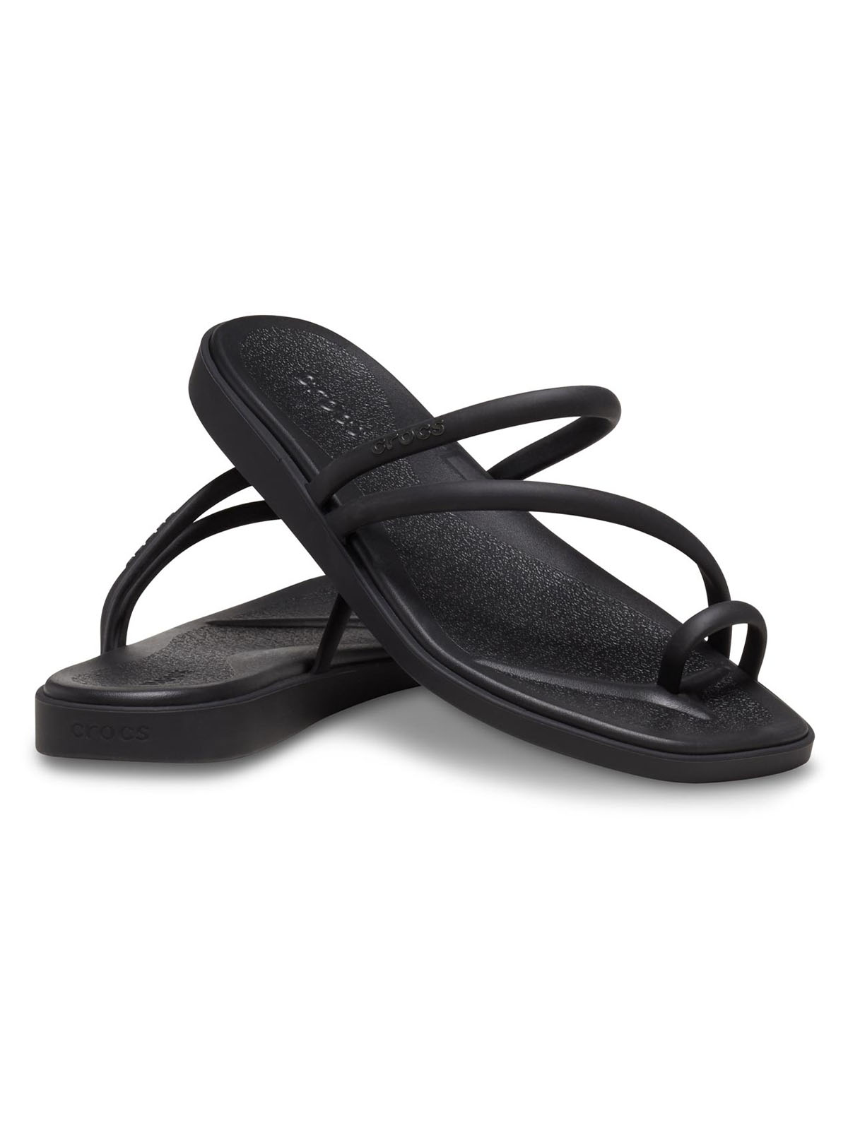 Sandalia Mujer Miami Toe Loop SDL Negro Crocs