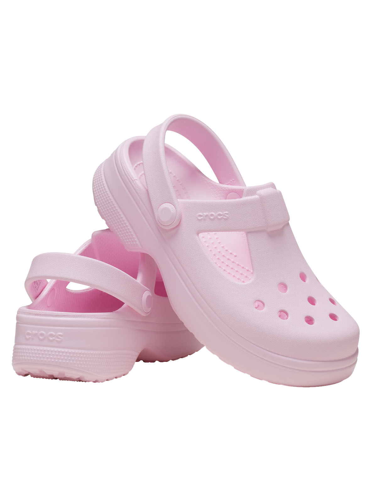 Zueco Niños Infantil Crocs Mary Jane Rosado Crocs