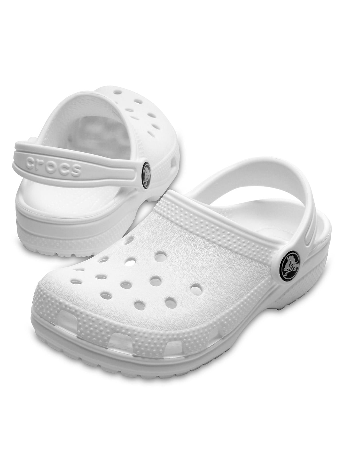 Zueco Niños Infantil Classic Clog Blanco Crocs