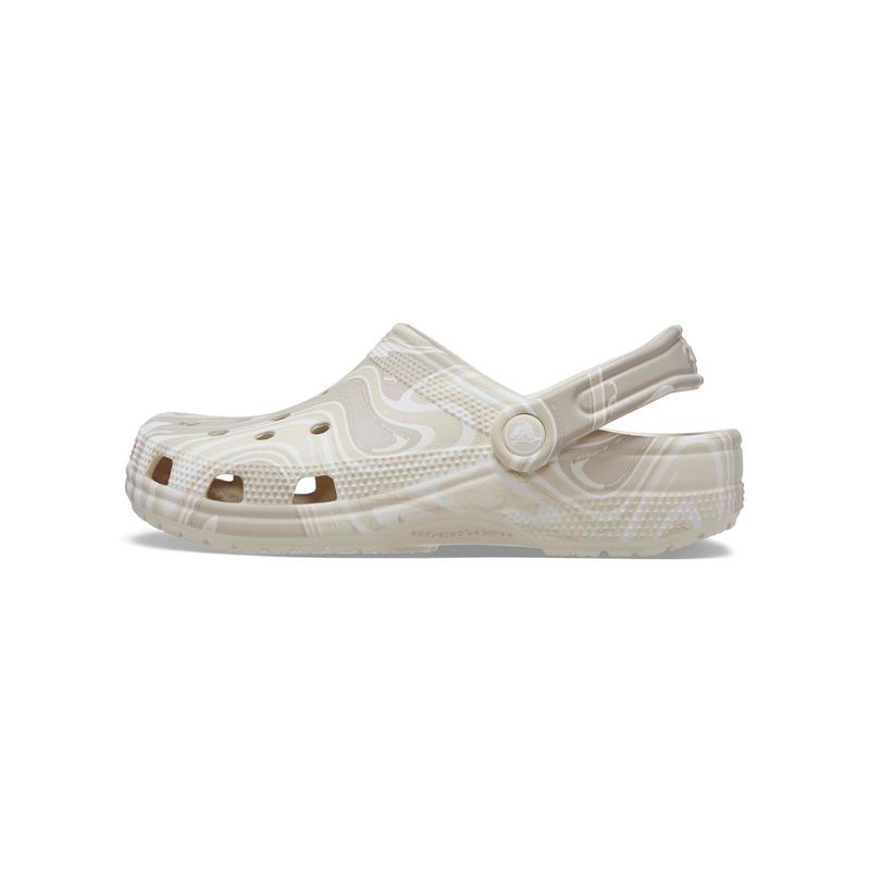 Zueco-Unisex-Classic-Swirl-Dye-Beige-Crocs