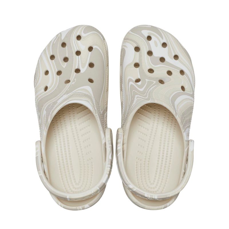 Zueco-Unisex-Classic-Swirl-Dye-Beige-Crocs