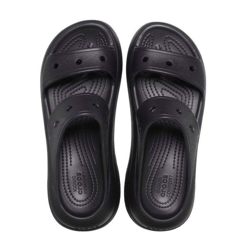 Sandalia Mujer Crush Negro Crocs