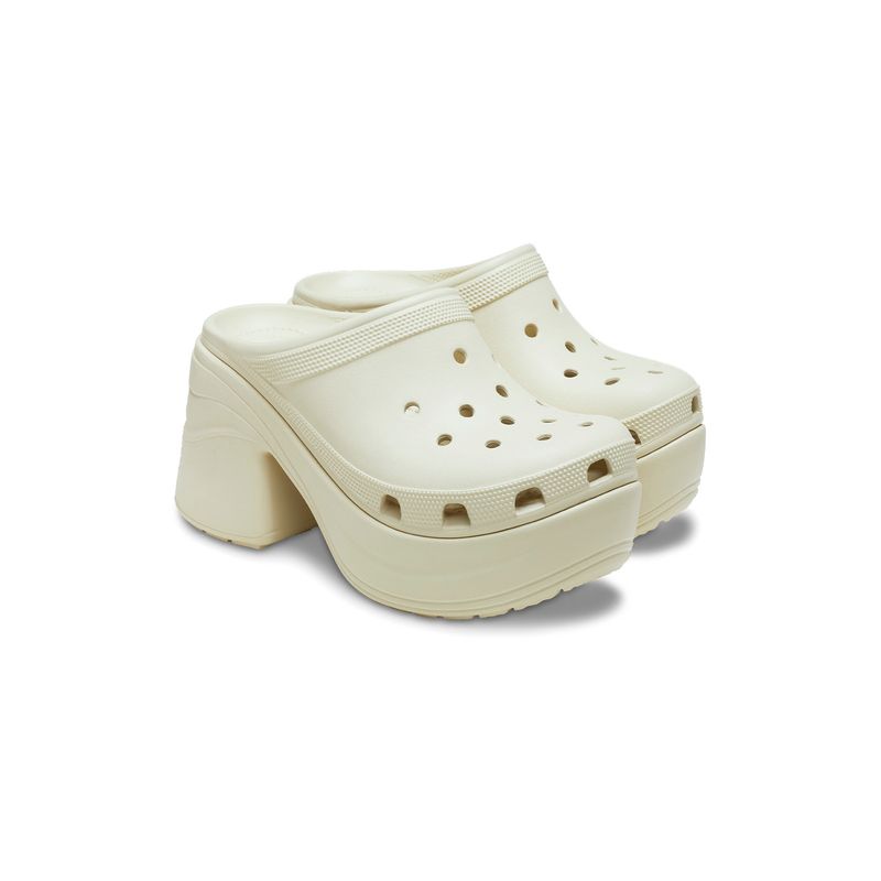 Zueco Mujer Siren Clog Beige Crocs
