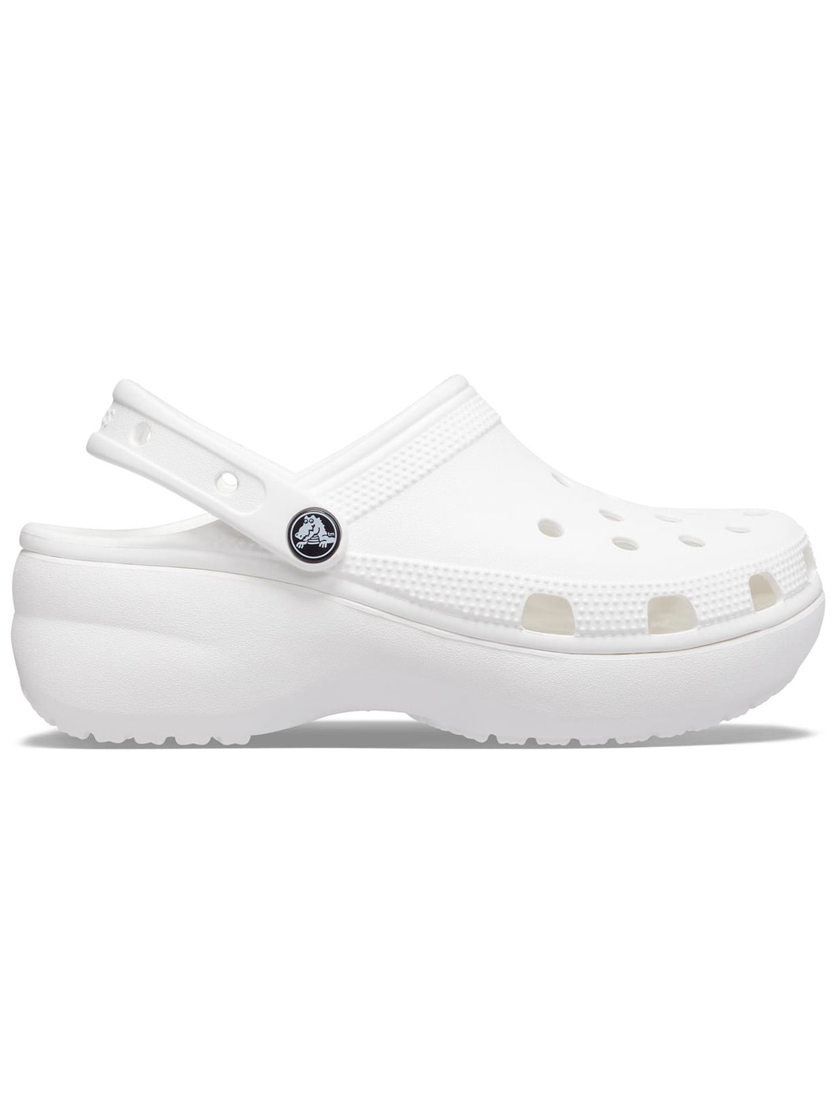 Zueco Mujer Classic Platform Blanco Crocs