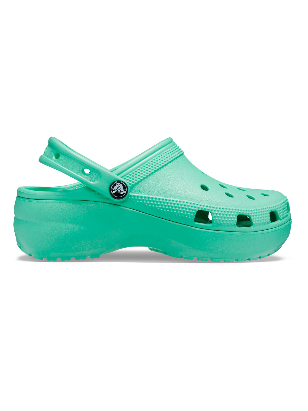 Zueco Mujer Classic Platform Verde Crocs