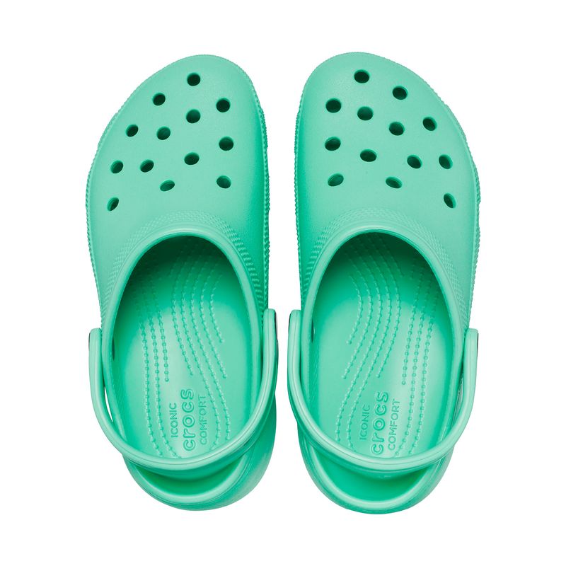 Zueco Mujer Classic Platform Verde Crocs