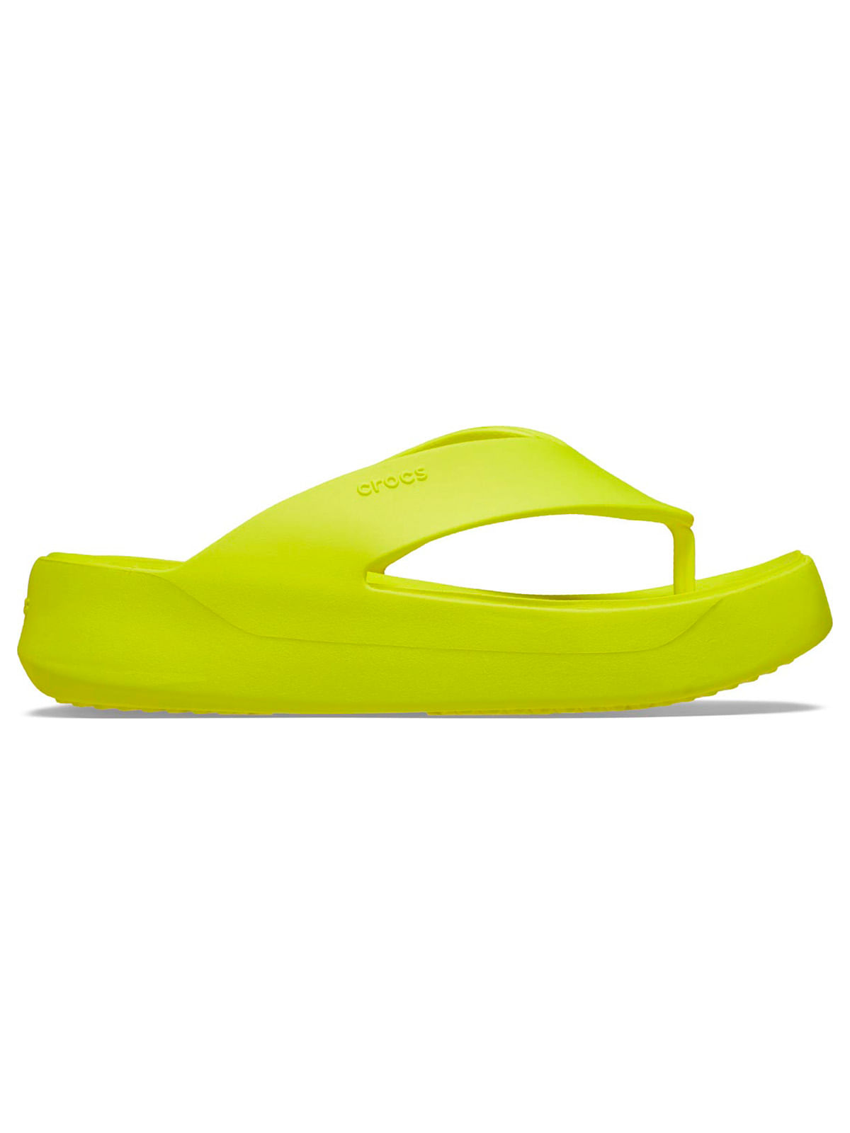 Sandalia Mujer Getwaya Platform Flip Amarillo Crocs