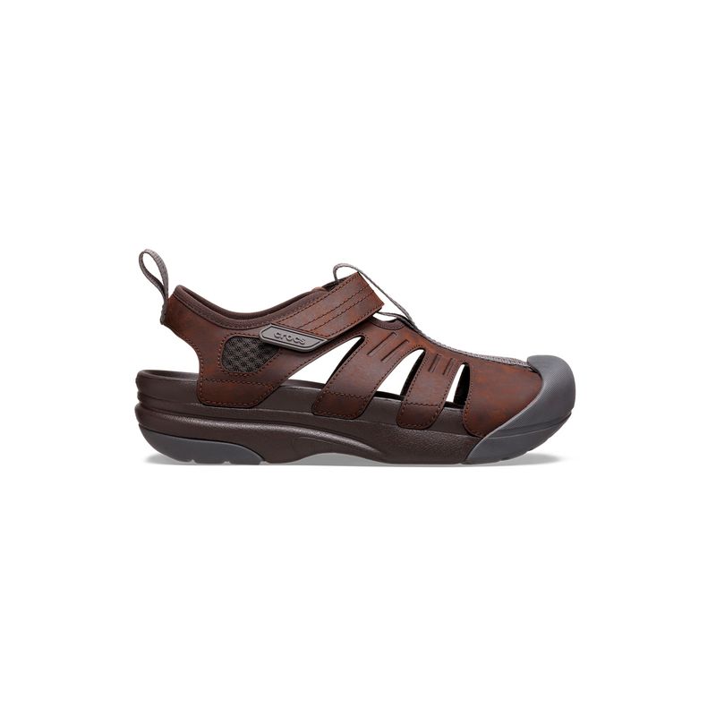 Sandalia Hombre Yukon Fisherman Café Crocs